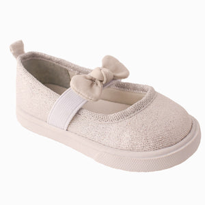 Baby Deer by Trimfoot Co. 6180 Kaydence Silver Shimmer Fabric Slip on