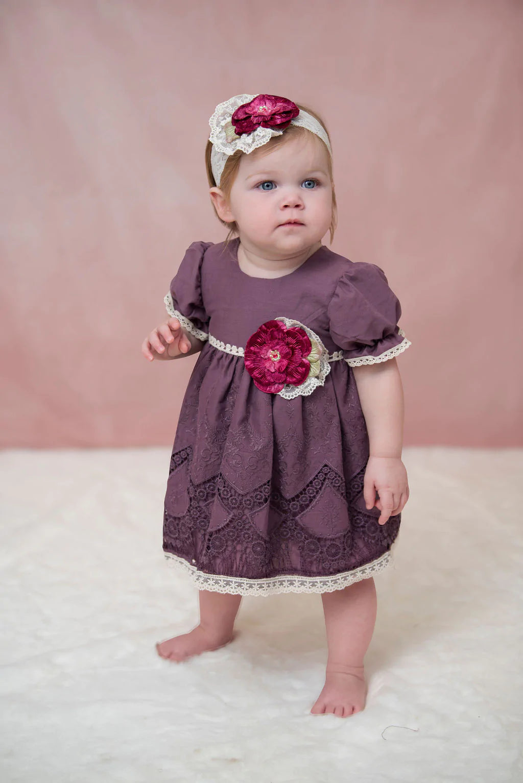 Haute Baby Violet Field Baby Dress