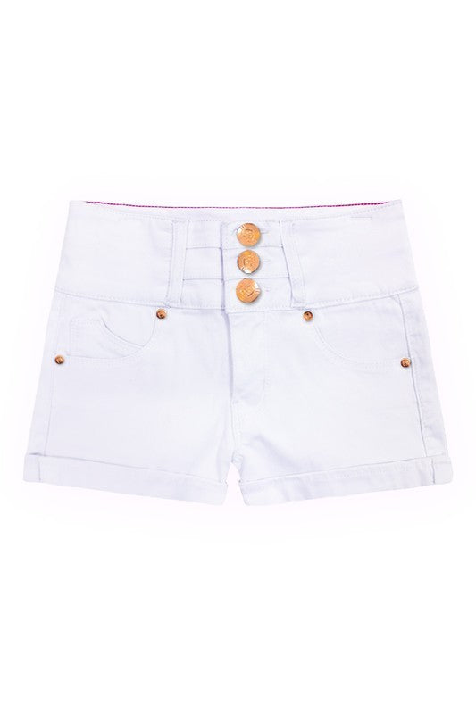 Cutie Patootie Classic Basic White Shorts