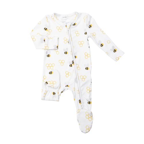 Angel Dear Bees Bamboo 2 Way Zipper Footie (STHE)