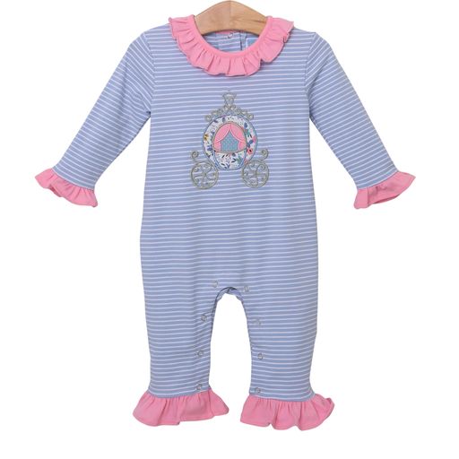 Trotter Street Kids Princess Carriage Ruffle Romper(STHE)