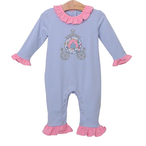 Trotter Street Kids Princess Carriage Ruffle Romper