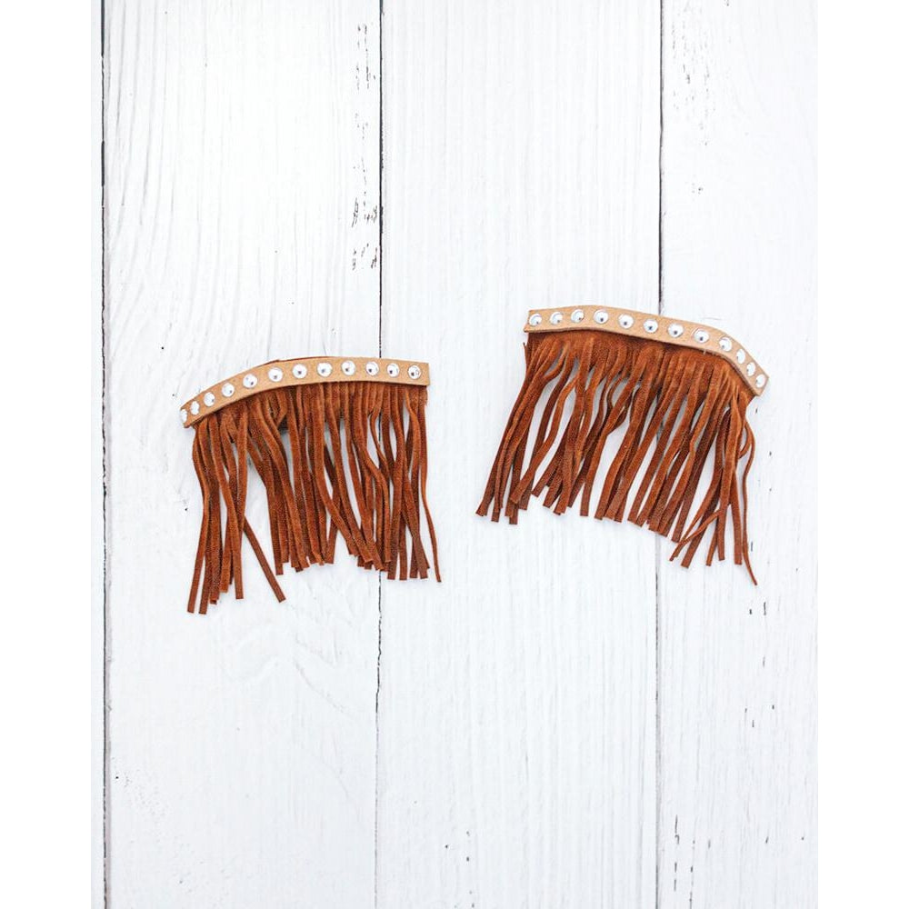 Fringe Ankle Cuff- Brown