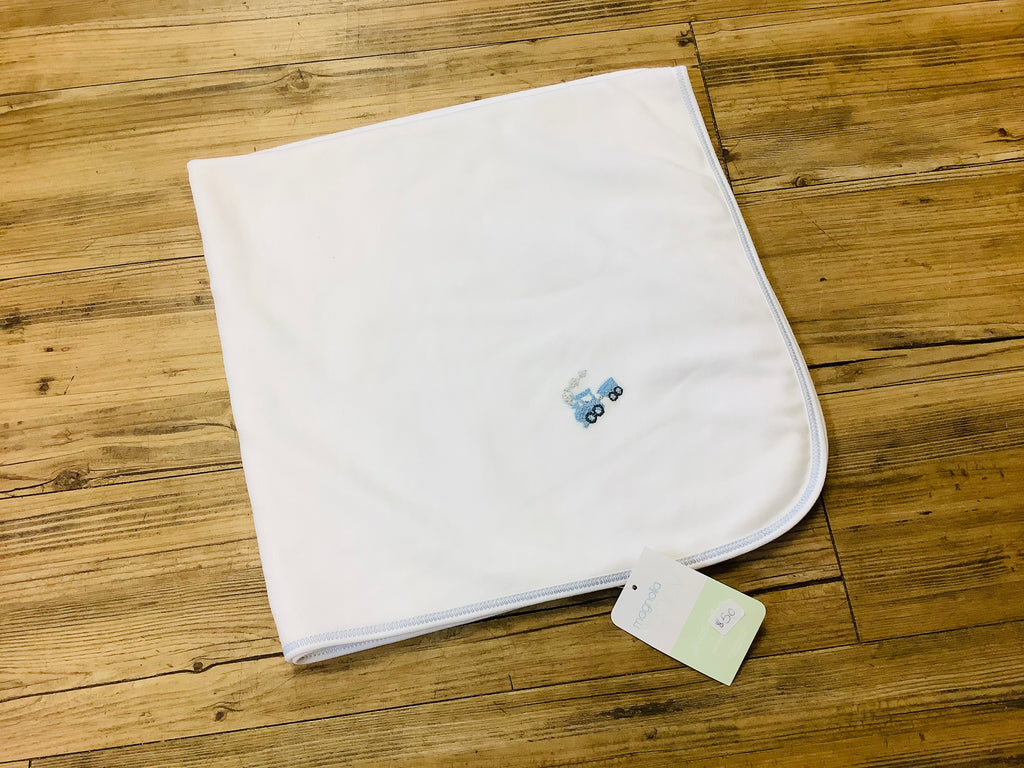 Magnolia Baby Train Receiving Blanket (STHE)