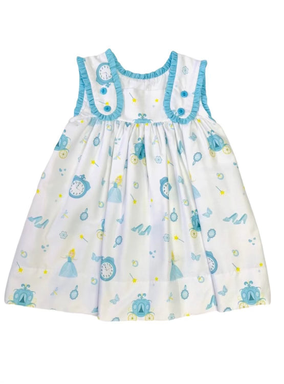 Lulu Bebe SS22 Ruffle Strap Princess Dress (STHE) 3T Lulu Bebe SS22 Ruffle Strap Princess Dress (STHE) 3T