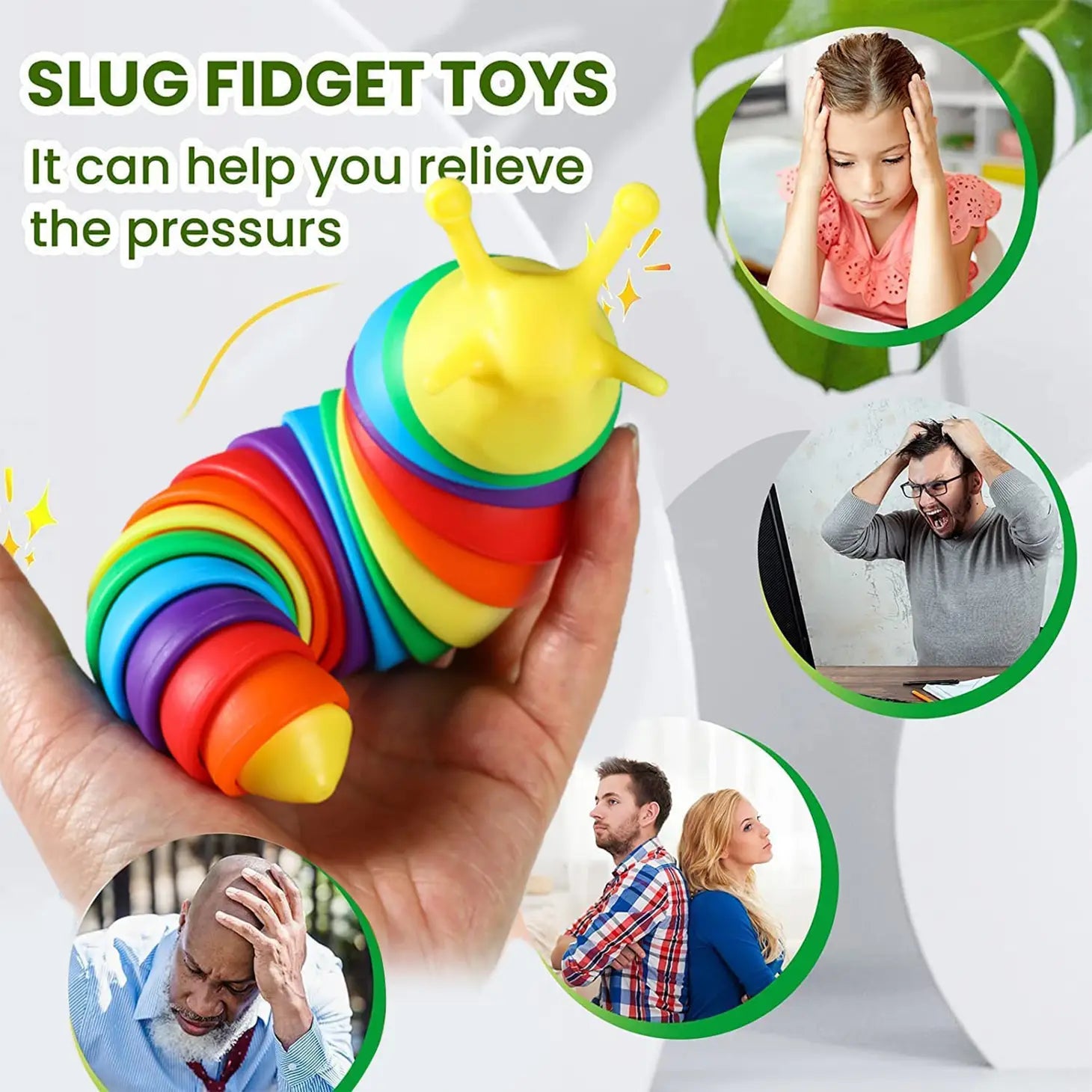 Slug Fidgit Sensory Slug Fidget Toy – Poppeas, LLC