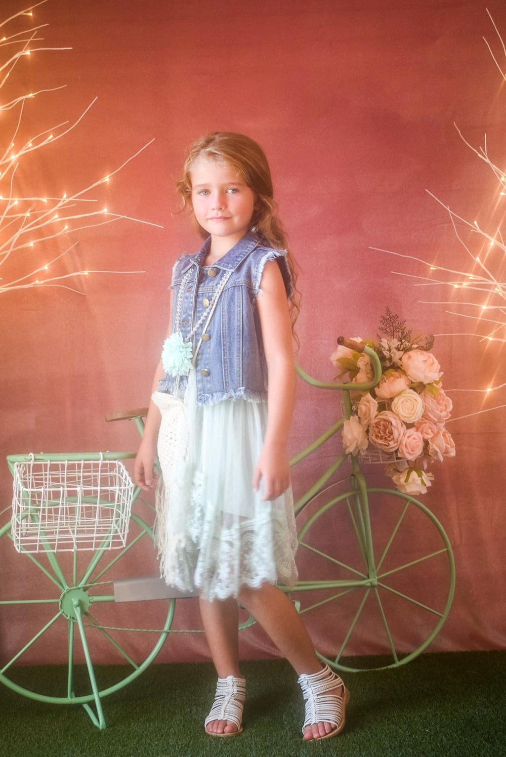 ML Kids SV0027 Vintage Denim Vest(STHE)