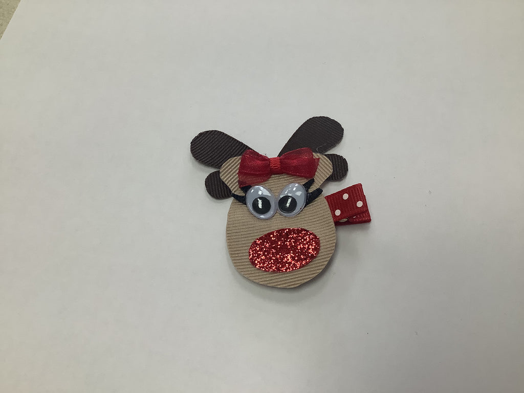 Bows For Belles Girl Reindeer Bow