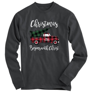 Kerusso  Christmas Plaid Truck(HE)