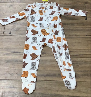Angel Dear Cowboy 2 Way Zipper Footie  (STHE)