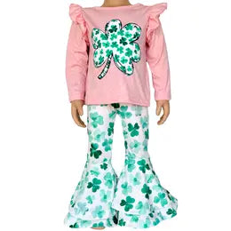 Ann Loren St Patrick’s Day Pink & Green 2pc set