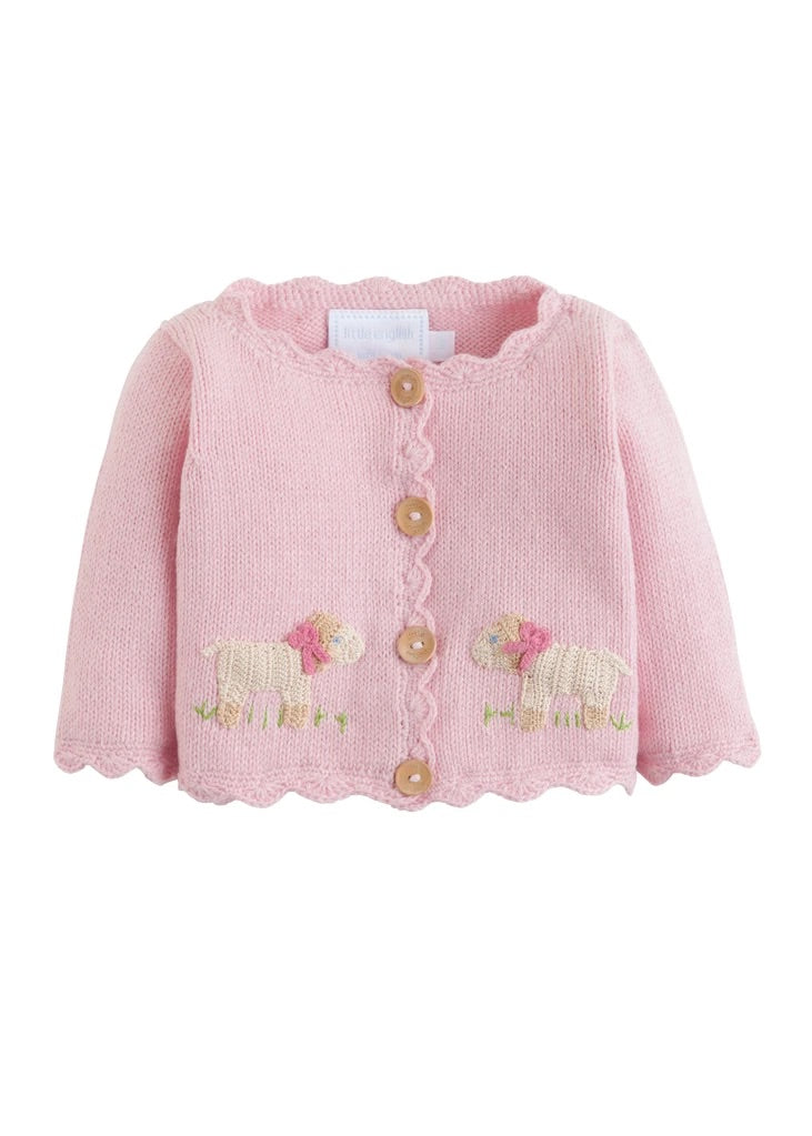 Little English Pink Knit Sheep Sweater (STHE)