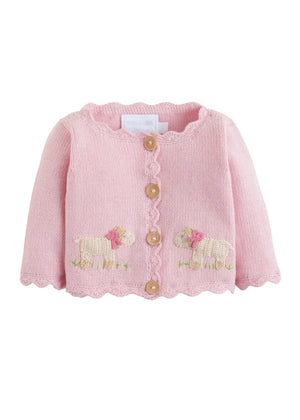 Little English Pink Knit Sheep Sweater