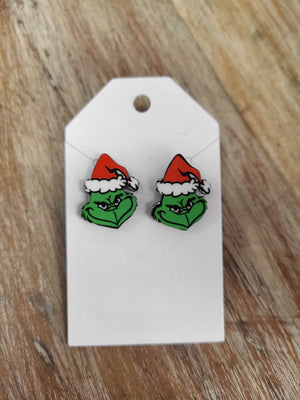 Grinch Stud Earrings