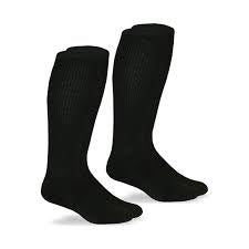 Jefferies Knee High Black (2 pair)