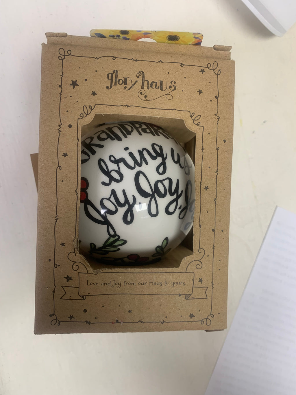 Glory Haus Grandparents Bring Us Joy Ornament