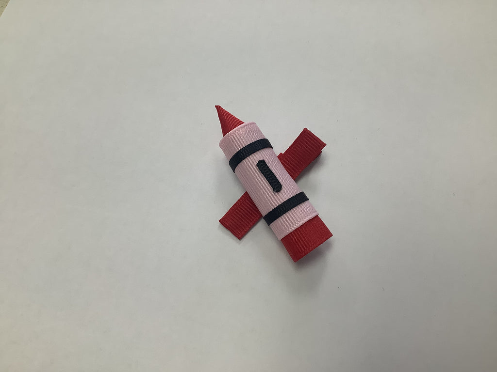 Bows For Belles Red Crayon Bow