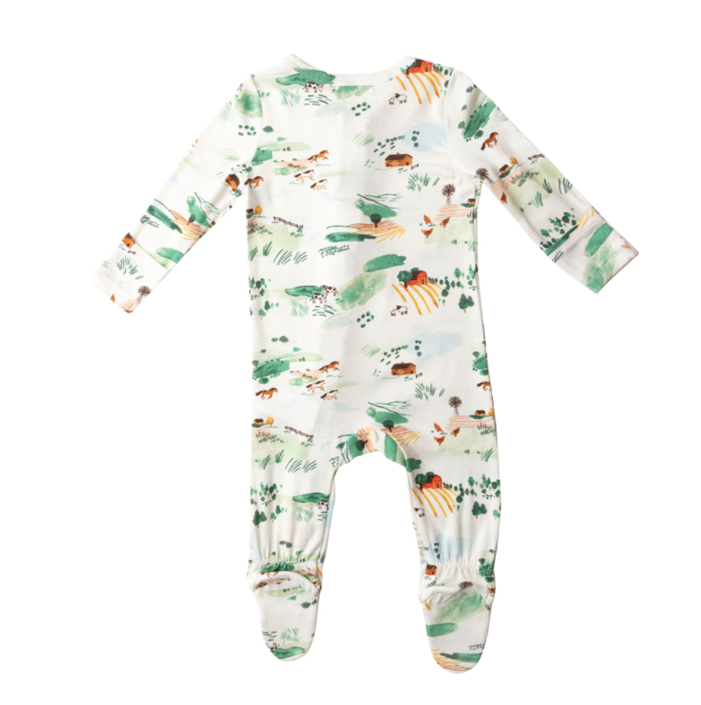 Angel Dear Farm Zipper Footie (HE)