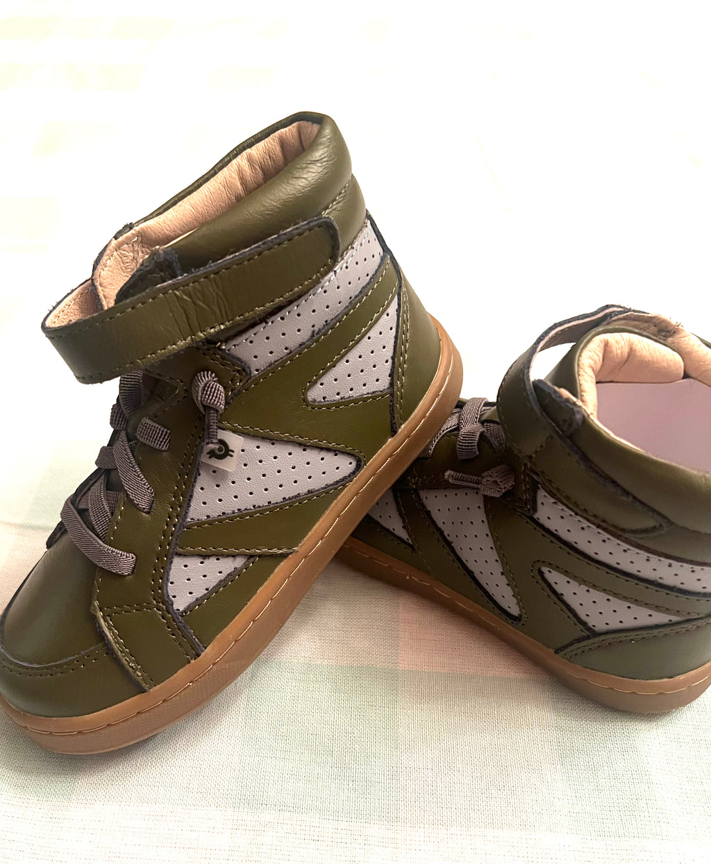Old Soles Green and Tan High Top Sneaker (STHE)