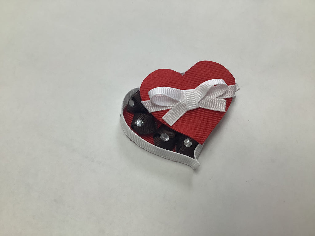 Bows For Belles Chocolate Heart Box Bow
