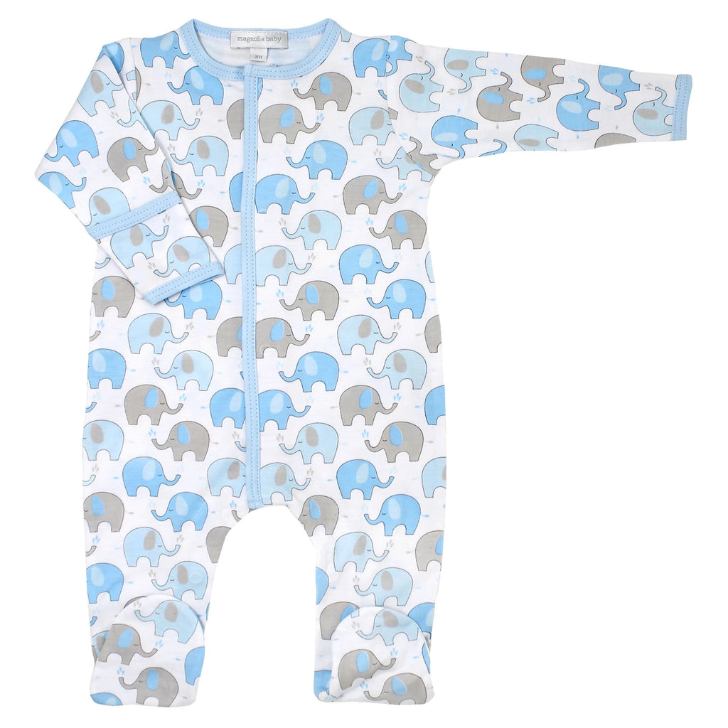 Magnolia Baby Elephant Footie with Hat Take Me Home