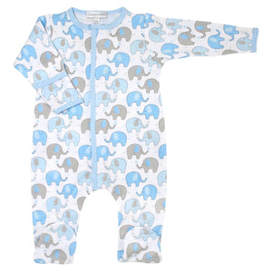 Magnolia Baby Elephant Footie with Hat Take Me Home