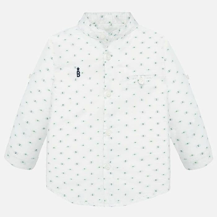 Mayoral 1163 White Button Up Shirt