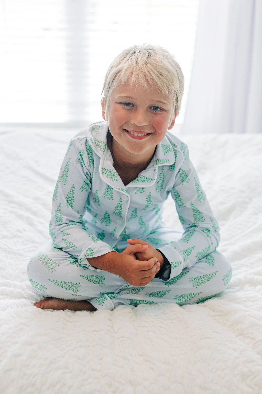 Sugar Bee Christmas Tree PJ Set