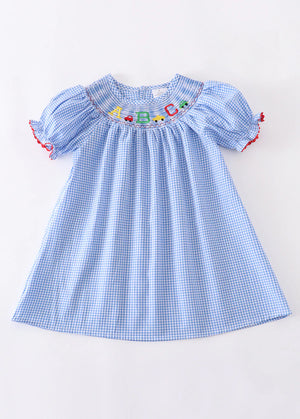 Honeydew Back to School Alphabet Smocked Dress