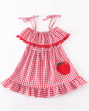 Honeydew Back to School Apple Ruffle Dress