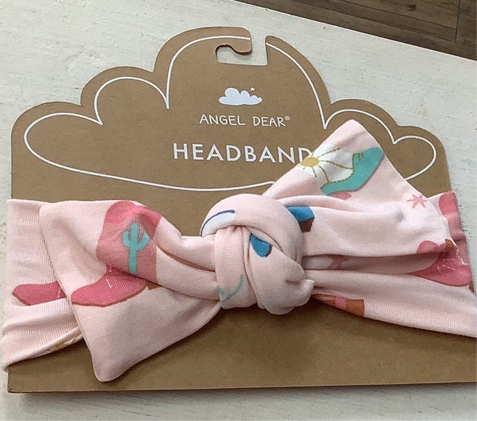 Angel Dear Headband Cowboy Boots/ Pink (STHE)