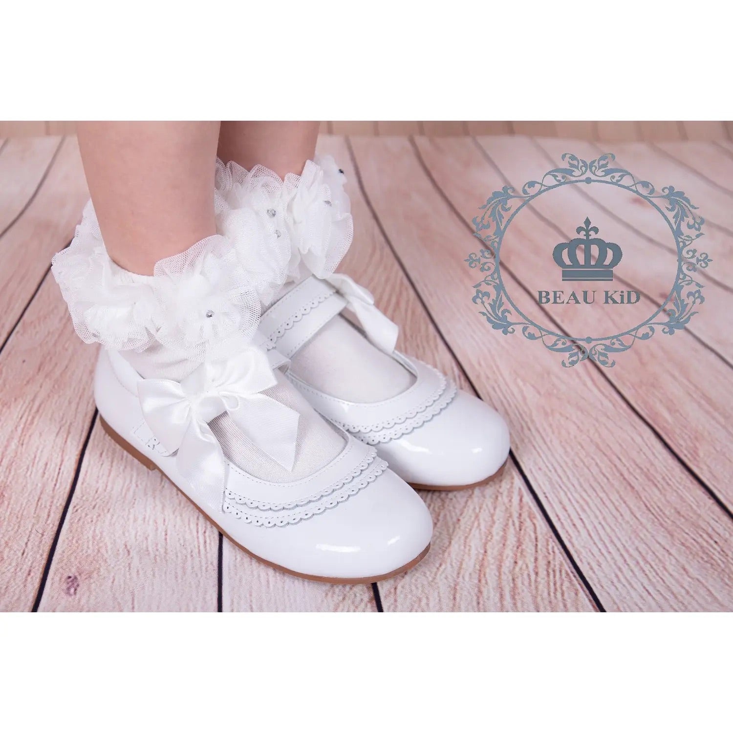 Beau Kids White Mary Jane (STHE) – Poppeas, LLC