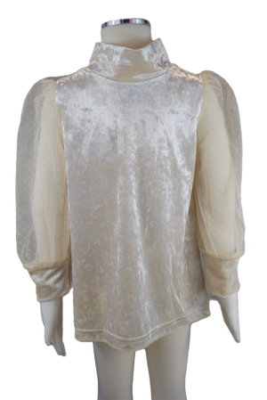 ML Kids Crushed Velvet Blouse FT0115
