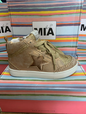 MIA Rose Gold Girl High Top Sneakers