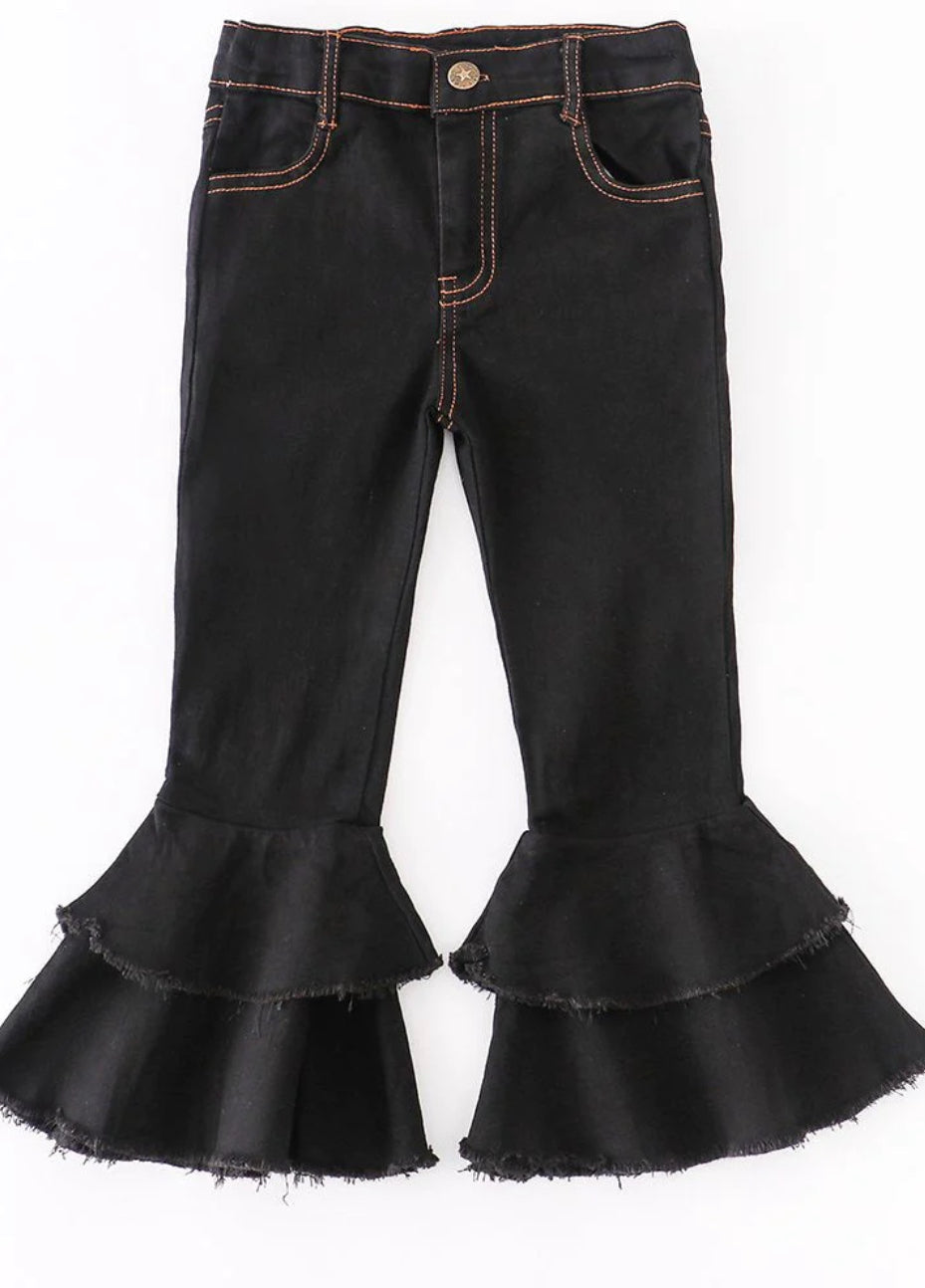 Double bell bottom pants on sale