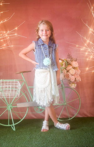 ML Kids SV0027 Vintage Denim Vest(STHE)