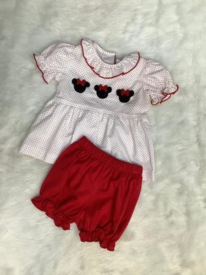 Banana Split Minnie Smock Bubble Set (STHE)