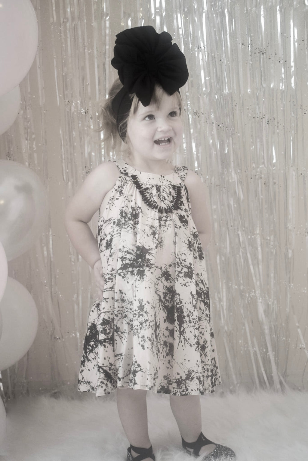 ML Kids ST0118 White Paint  Dress(STHE)