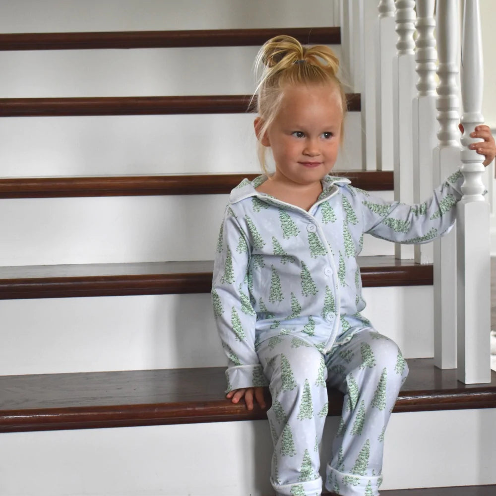 Sugar Bee Christmas Tree PJ Set