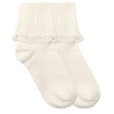 Jefferies Lace Cross Socks