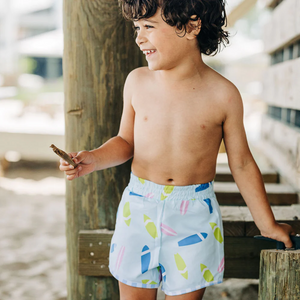 Sugar Bee Boys Surfboard Swim Shorts