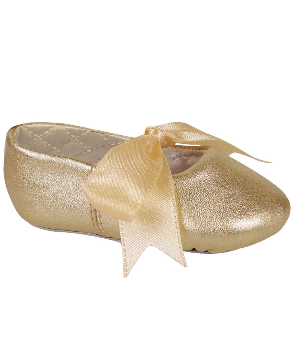 Baby Deer 5181DTB by Trimfoot Co. Sabrina Gold Lambskin Ballet Ribbon Tie (STHE)