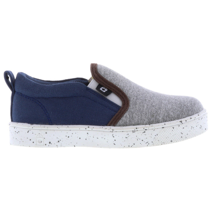 Oomphies Rascal II Slip On Sneaker Gray and Navy