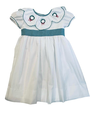 LuLu Bebe Wreath Scalloped Dress